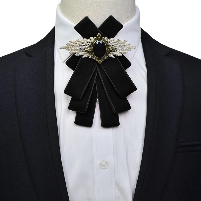 Top Trends: Vintage Velvet Bow Tie Fashion British Men's Women's Business Suit Collar Flowers Handmade Jewelry Men Wedding Accessories Gifts Shoppable Styles - Image 2