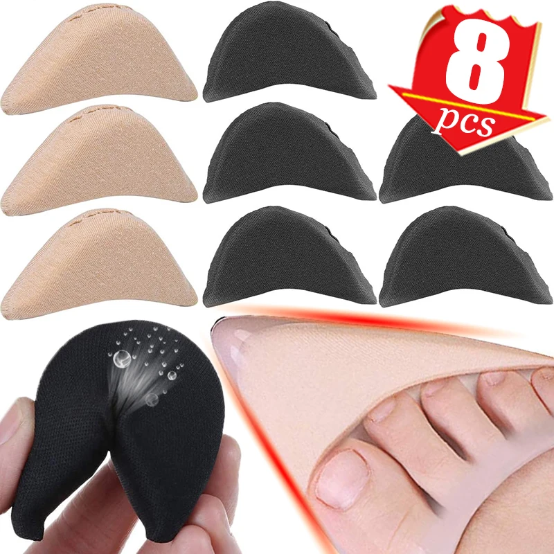 Top Trends: 2 / 8pcs Women High Heels Toe Plug Sponge Forefoot Insert Adjustment Size Insoles Pain Relief Shoe Pads Reduce Shoe Size Filler Shoppable Styles