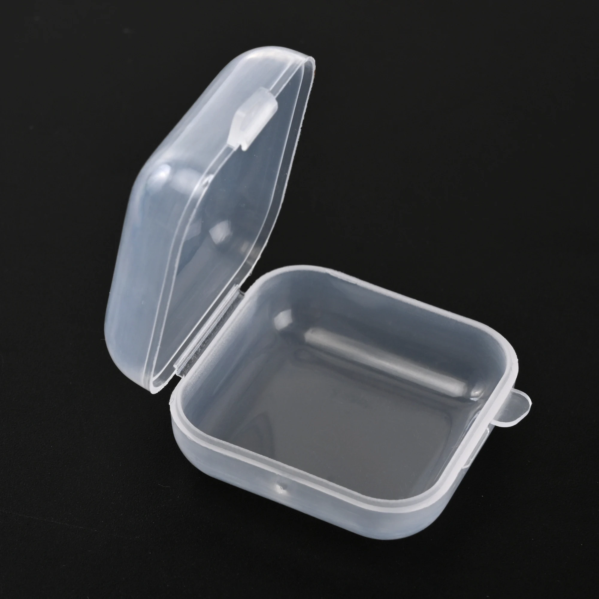 Top Trends: Mini Square Transparent Plastic Small Boxes Pill Jewelry Storage Case Finishing Container Storage Small Pill Box Earplug Box Shoppable Styles