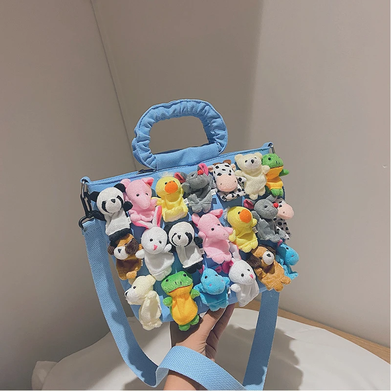 Top Trends: Canvas Tote Bag For Women 2023 Shopper Bag Luxury Designer Handbags Crossbody Fashion Creative Cute Cartoon Doll Shoulder Bags Shoppable Styles