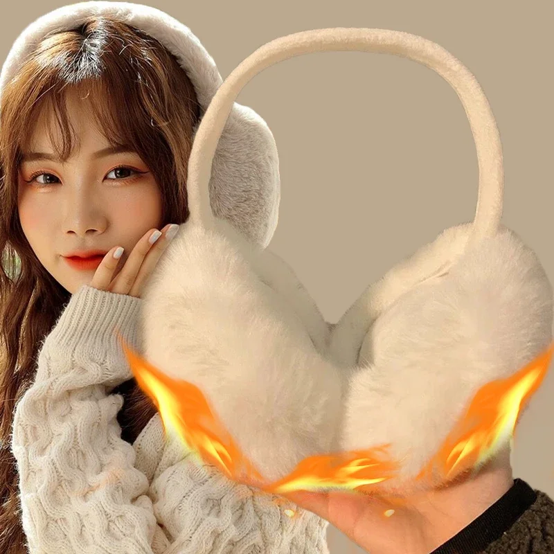 Top Trends: Sweety Plush Ear Cover Women Outdoor Winter Warmer Thermal Earmuffs Warm Headphones Earflap Fluffy Velvet Cool Muffs Protection Shoppable Styles