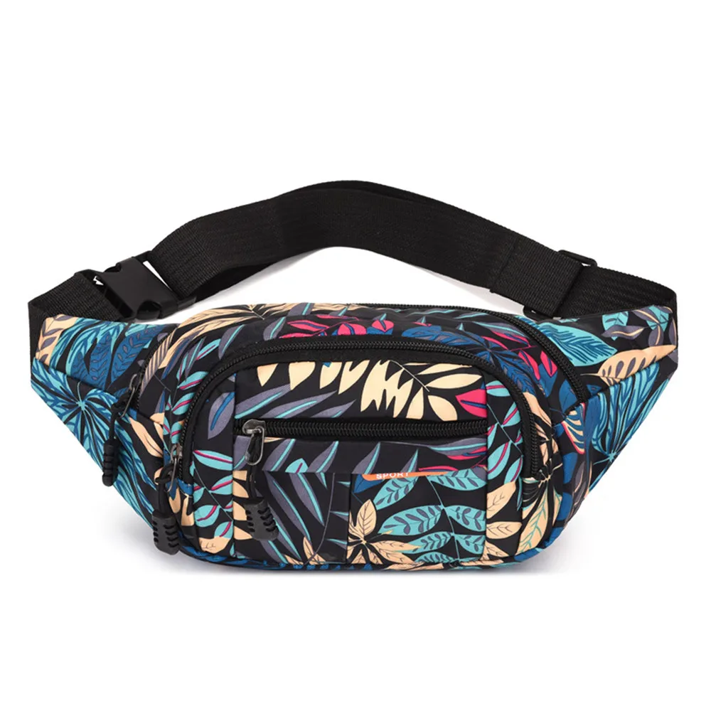 Top Trends: Printed Waist Bag Women Fanny Pack Large Capacity Belt Bag Crossbody Bag Mobile Phone Bag Pouch Women Men Wallet Coin Purse Shoppable Styles - Image 6