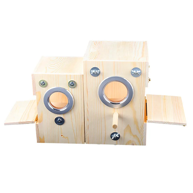 Title 5, High Quality Wooden Bird Cage Nesting Box Breed...