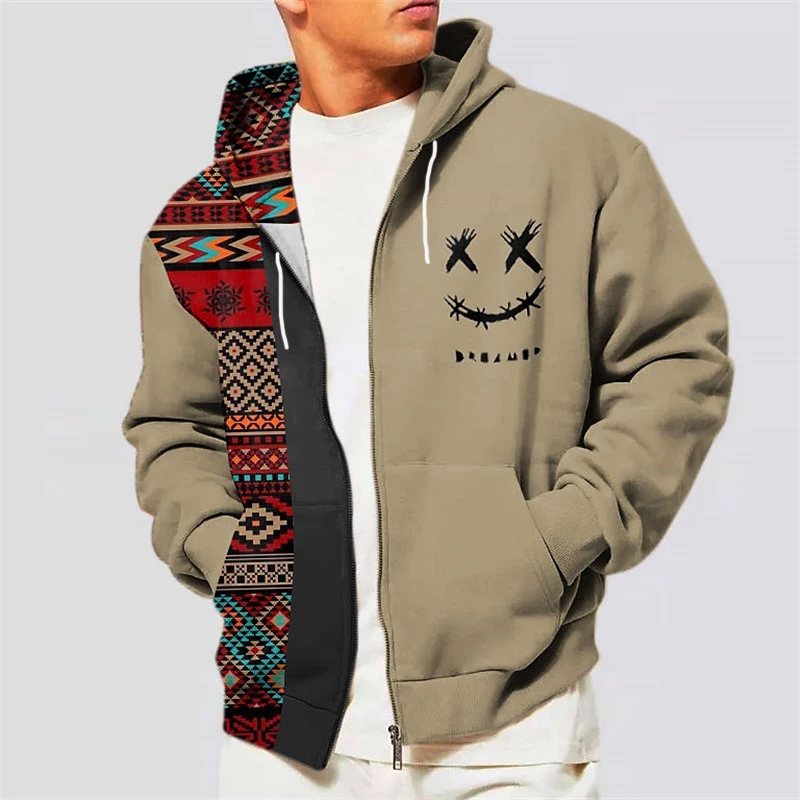 Top Trends: Men's Zipper Hoodie Sweatshirt Hooded Cartoon Graphic Print Daily Pullover Sports Streetwear Designer Fall Clothing Hoodies Shoppable Styles