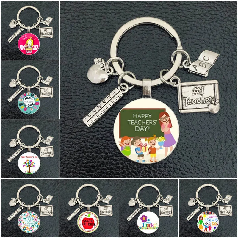 Top Trends: New Thank You Teacher Keychain Fashion Art Thanksgiving Teacher Education Pendant Keychain Teacher&#039;S Day Car Bag Pendant Gift Shoppable Styles