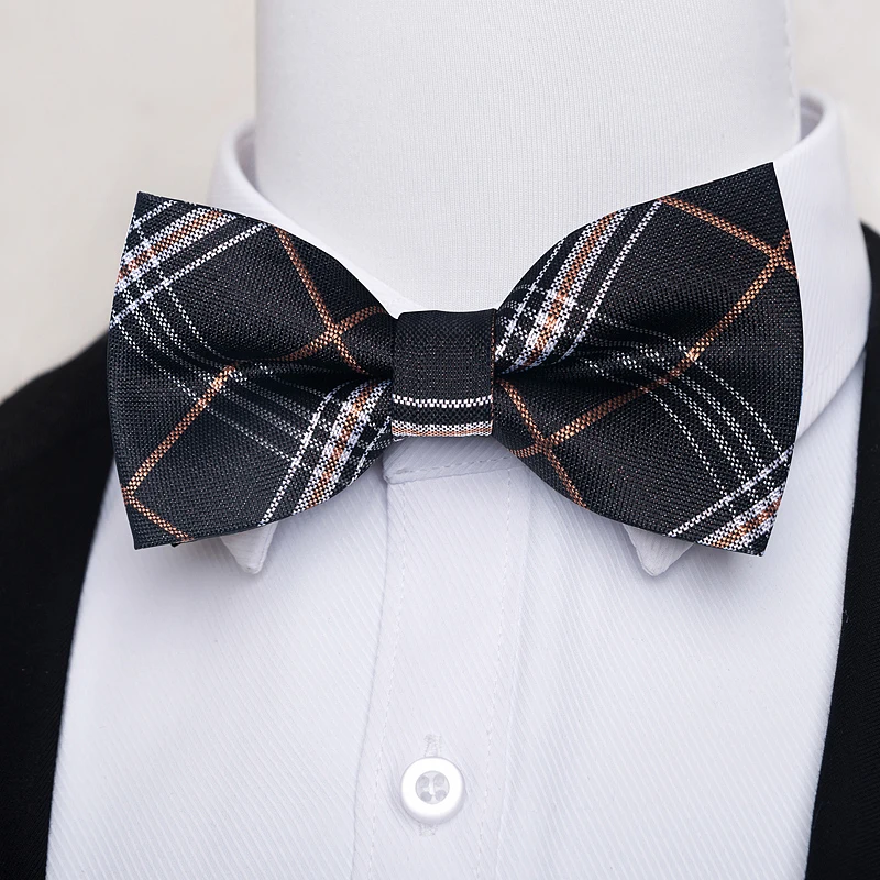 Top Trends: 2022 New Design Hot Sale Silk Bow Tie Solid Suit Accessories Men Black New Year's Day Fit Wedding Shoppable Styles