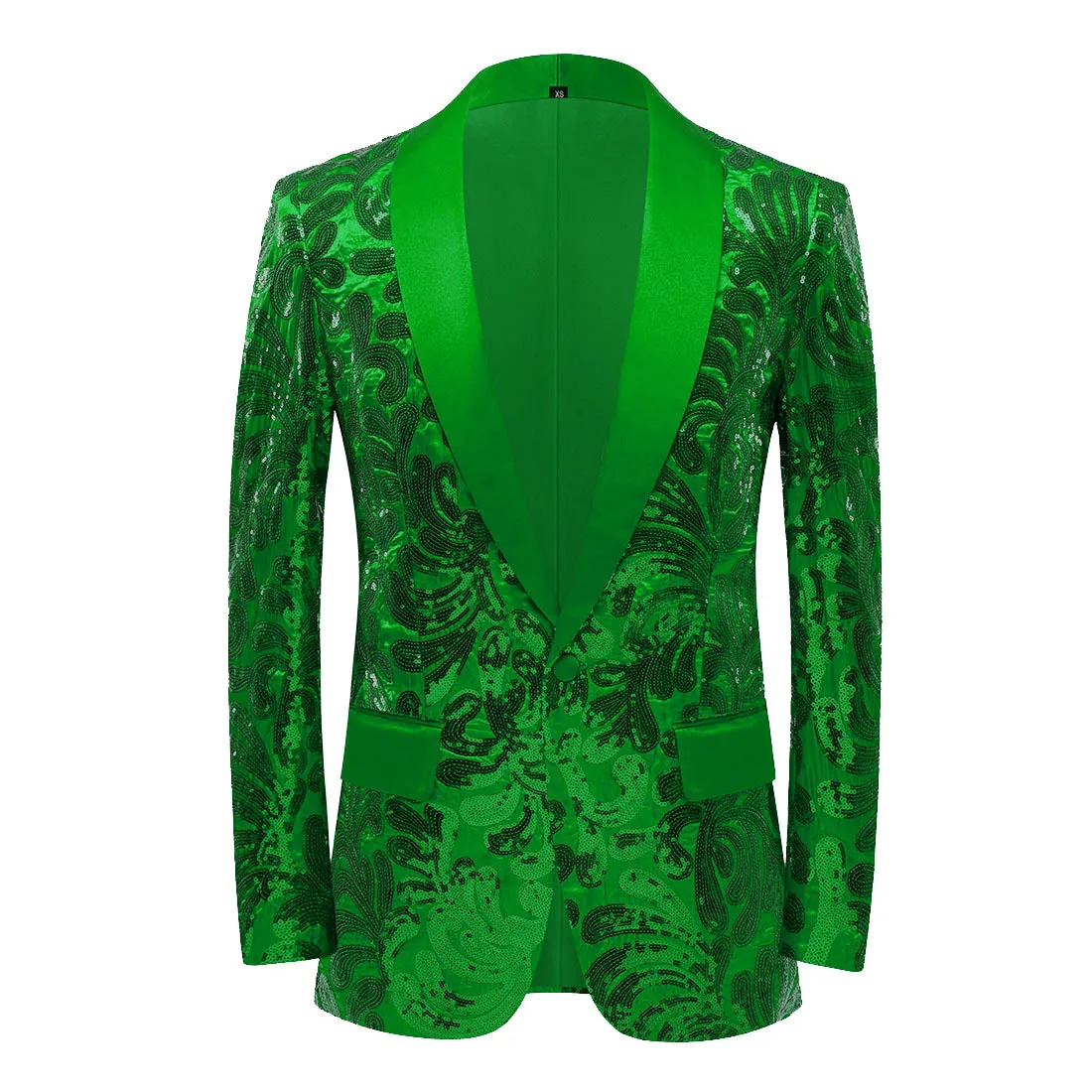 Top Trends: Sparkly Sequin Men Suit Jacket Green Red Champagne Single Button Fashion Luxury Costume Wedding Banquet Man Slim Fit Blazer Coat Shoppable Styles