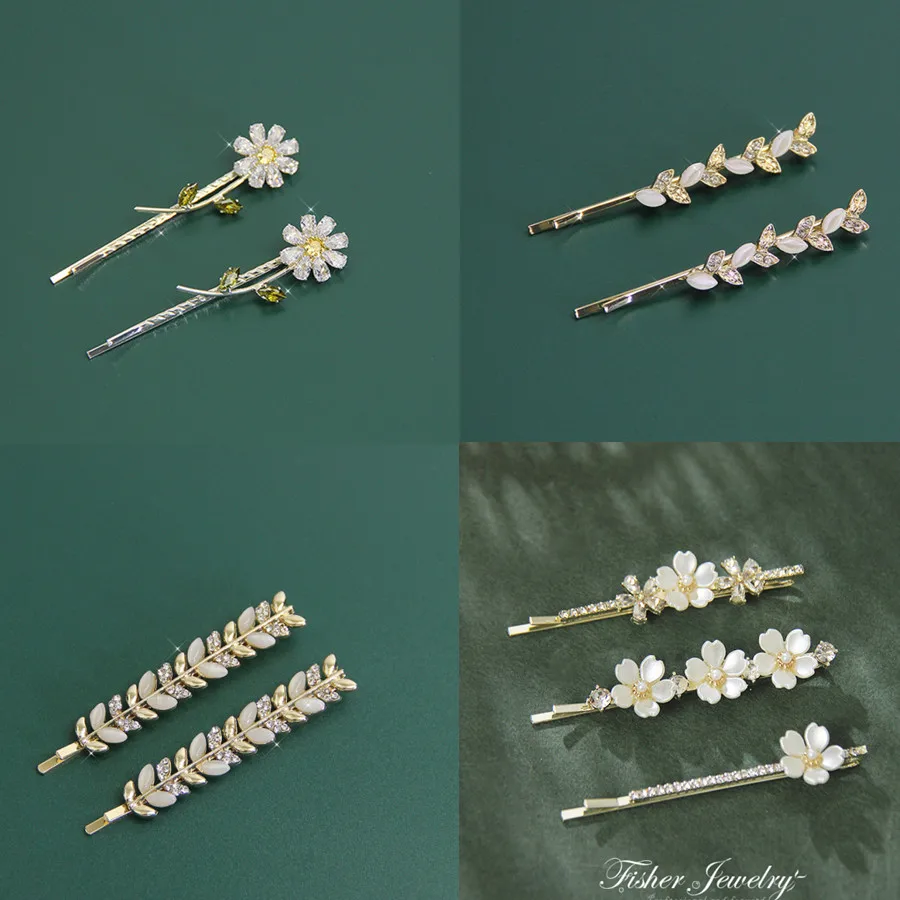 Top Trends: Korean Fashion Flower Opal Pearl Hairpins Gifts Women Girls Hair Clips Pins Barrettes Accessories Hairclip Hairgrips Headdress Shoppable Styles