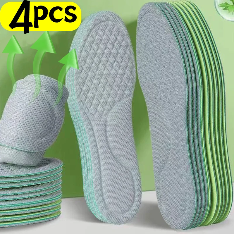 Top Trends: 1 / 2pairs Memory Foam Nano Insoles Unisex Soft Sweat-Absorbing Shoe Sole Insert Paddings Women Men Orthopedic Sports Cushion Shoppable Styles