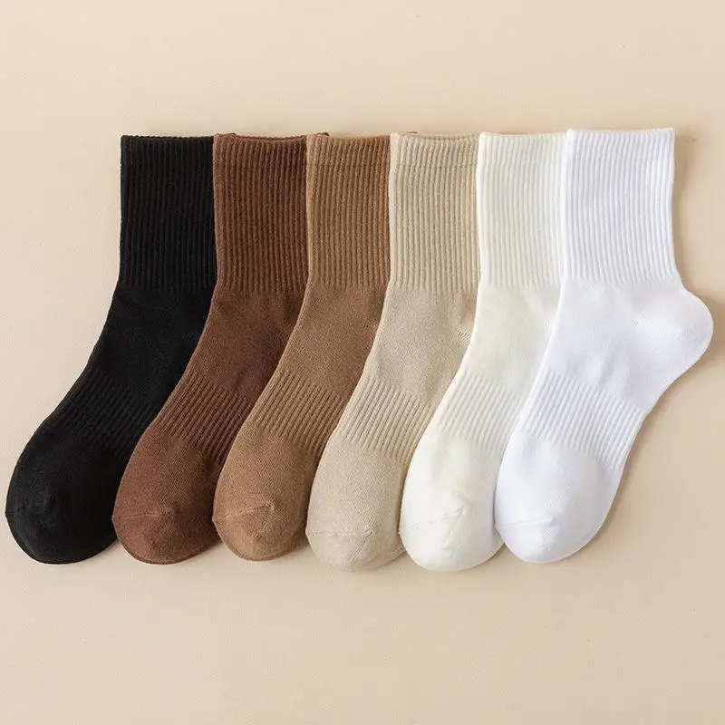 Top Trends: Autumn And Winter Socks, Medium Tube Men's Socks, Retro Coffee Colored Shoppable Styles