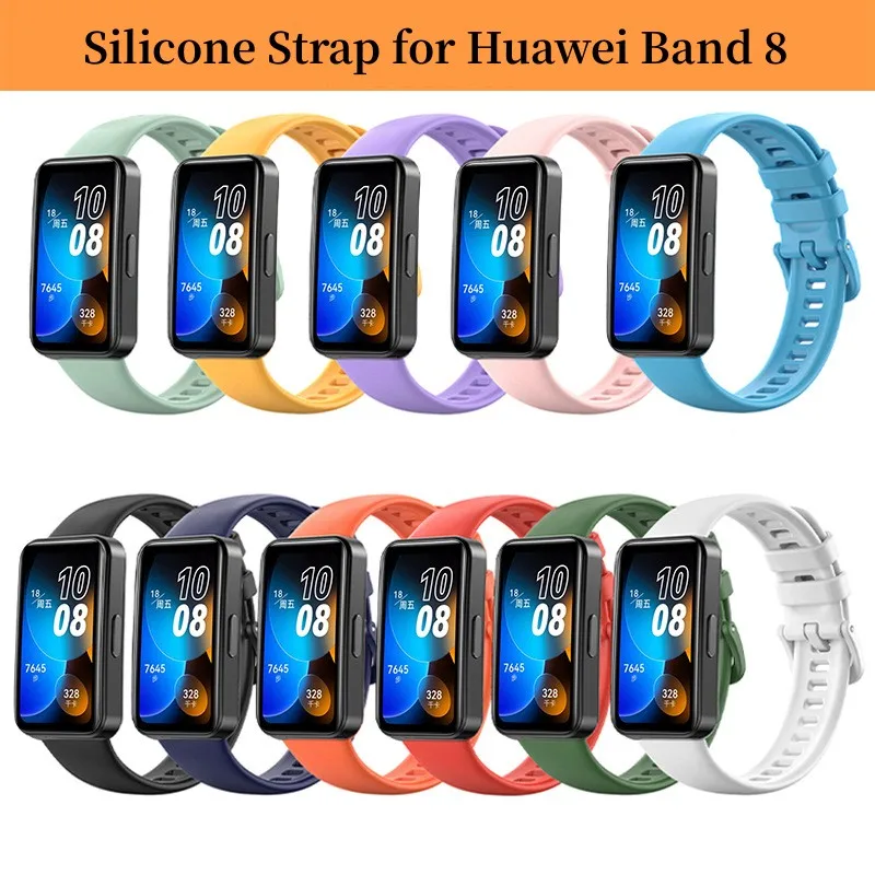 Top Trends: Silicone Strap For Huawei Band 8 Smart Watch Replacement Wristband Soft TPU Sport Bracelet For Huawei Band8 Watch Accessories Shoppable Styles