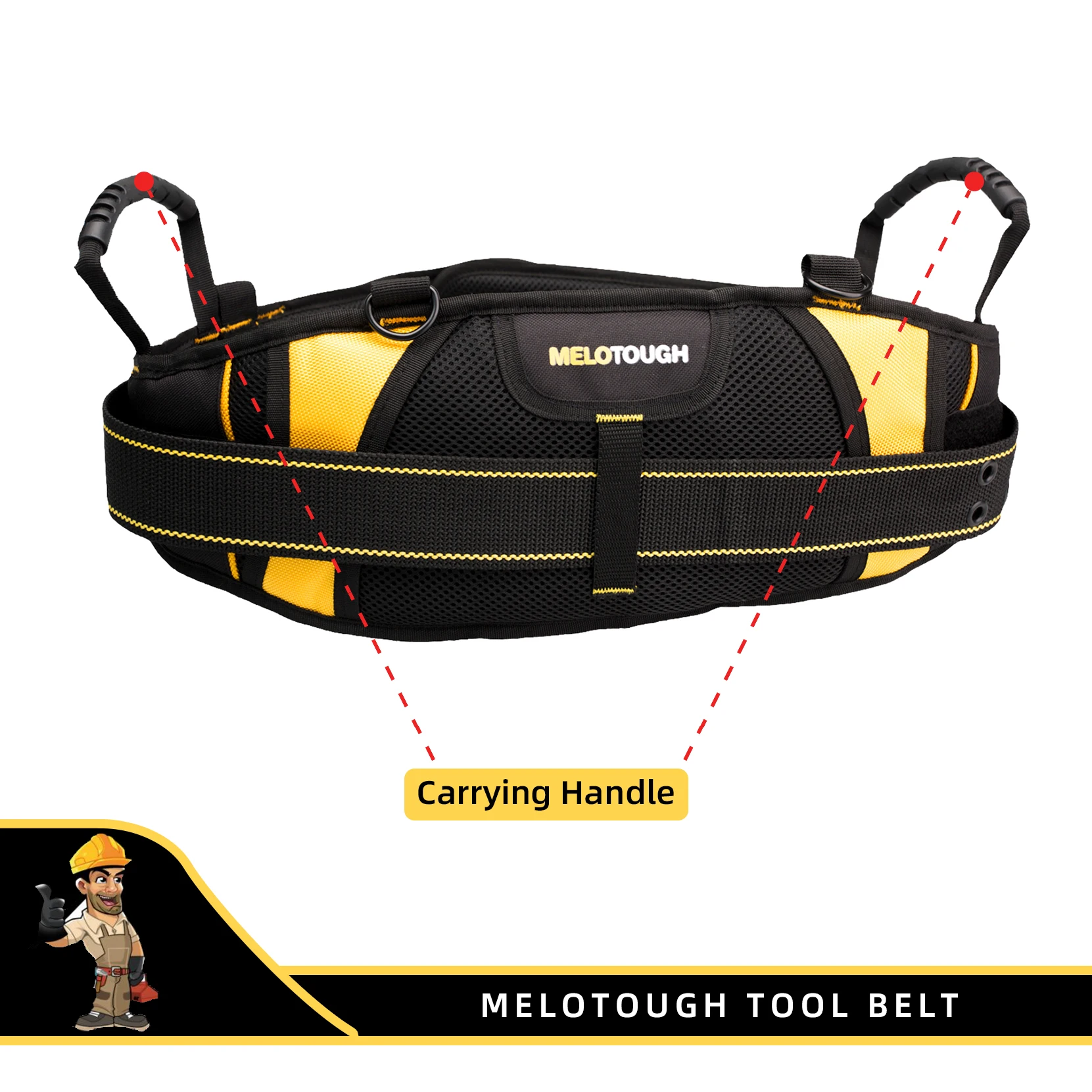 Top Trends: MELOTOUGH Padded Electrician Tool Belt Tradesman Pro Padded Tool Belt With Back Support Heavy Foam Padding Carrying Handle, Shoppable Styles