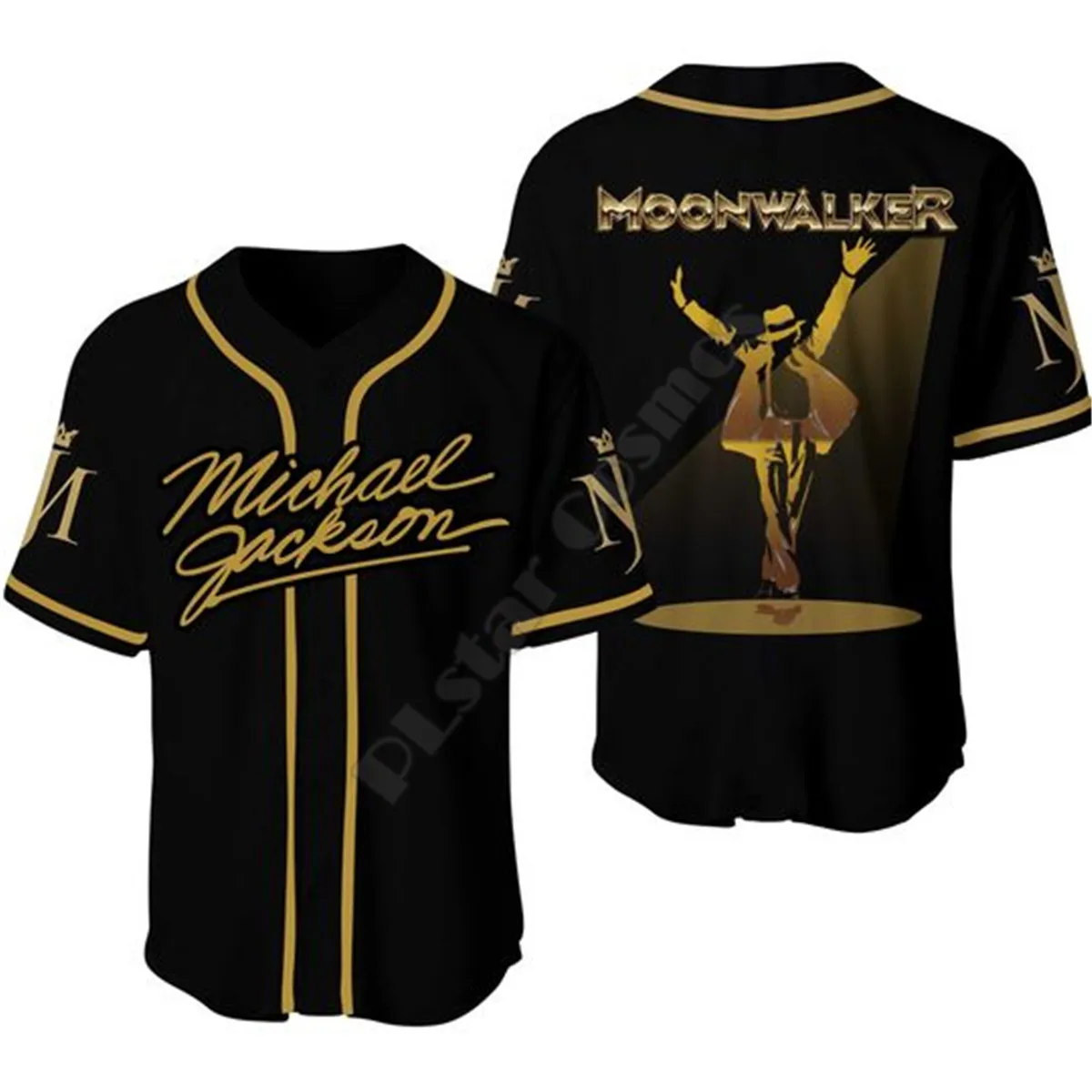 Top Trends: Michael Jackson Moonwalker Baseball Jersey Shirt Baseball Shirt 3D All Over Printed Men&#039;s Shirt Casual Shirts Hip Hop Tops Shoppable Styles