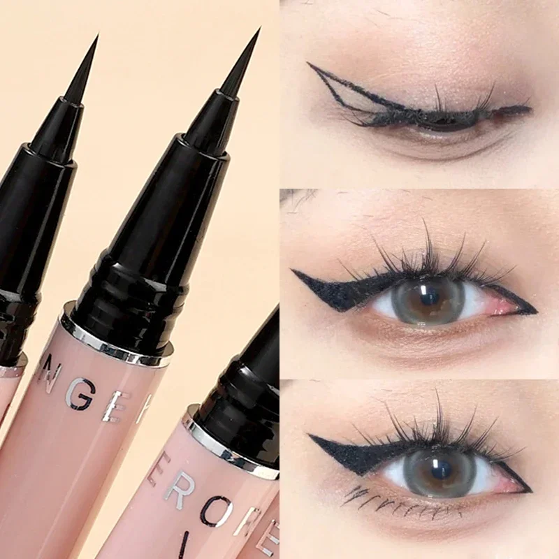 Top Trends: Waterproof Ultra-thin Liquid Eyeliner Korean Makeup For Women Quick Dry Smooth Eye Liner Long Last Lower Eyelash Pen Cosmetics Shoppable Styles