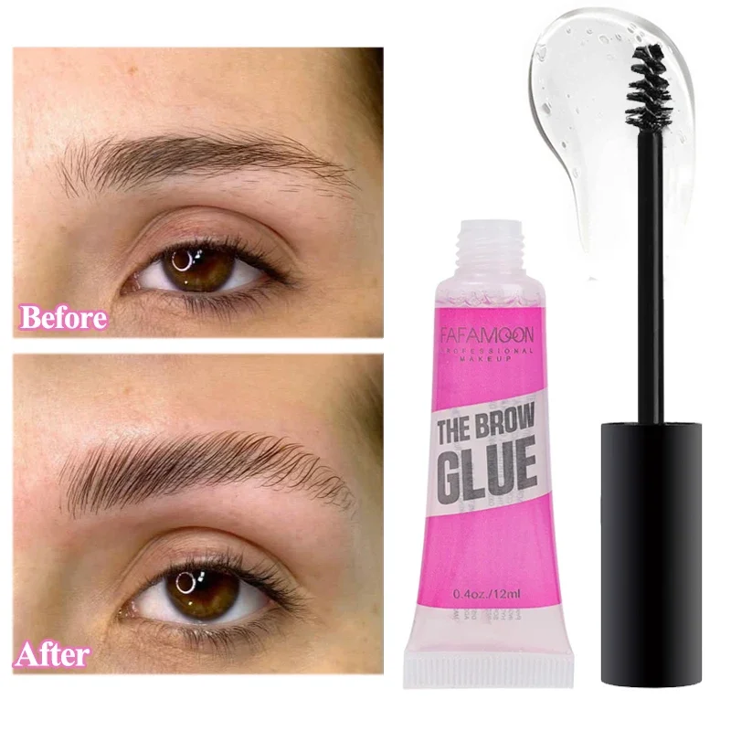 Top Trends: Transparent Waterproof Eyebrow Styling Glue Lasting Quick-drying Natural 3D Wild Eyebrow Pomade Setting Soap Gel Makeup Cosmetic Shoppable Styles