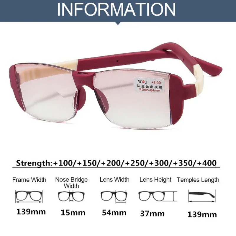 Top Trends: Unisex Intelligent Bifocal Reading Glasses Near And Far Eyeglasses Women Men Vintage Trend Anti-blue Light Eyewear Presbyopia Shoppable Styles - Image 6