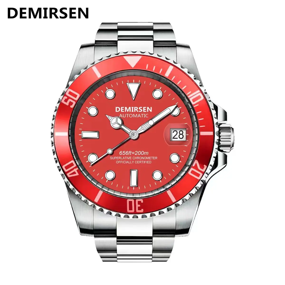 Top Trends: Demirsen Drop Shipping Luxury Sapphire Glass Automatic Wristwatch Waterproof 200M Mechanical Watches Top Brand Watch For Men Shoppable Styles - Image 4