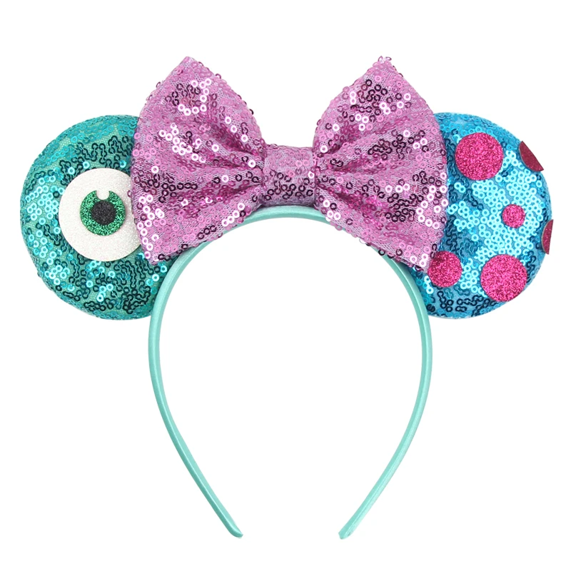 Top Trends: NEW Sullivan Disney Ears Headband Monster Inc Minnie Mouse Hairband Women Cartoon Character Cosplay Hair Accessories Kids Party Shoppable Styles - Image 4