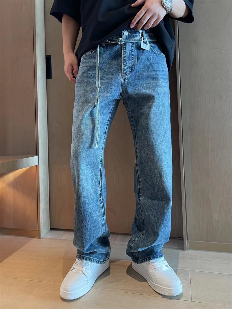 Top Trends: New Fashion Mmsix Fall And Winter Style Men's Pants Washed And Old Wide-leg Pants Vintage Jeans Pants Shoppable Styles