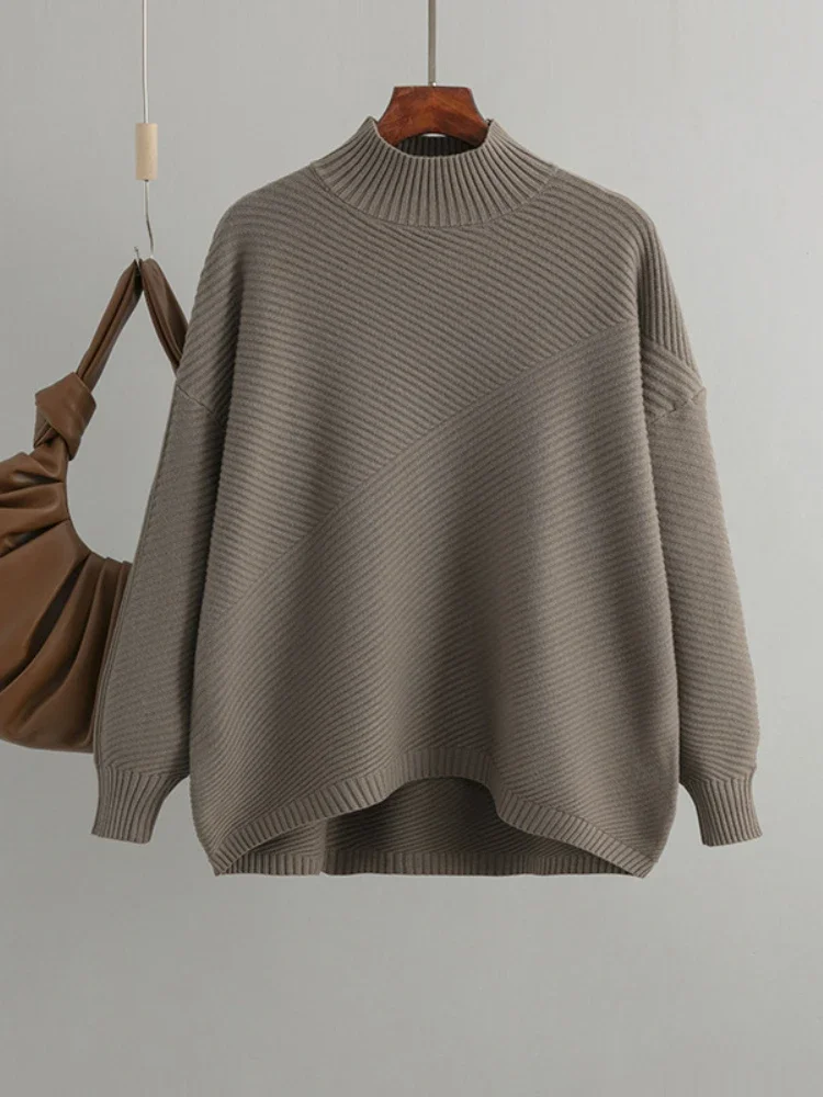 Top Trends: Fashion Women Sweaters 2023 New Autumn Winter Solid Korean Fashion Pullovers O-neck Long Sleeve Top Vintage Knitwear Clothing Shoppable Styles