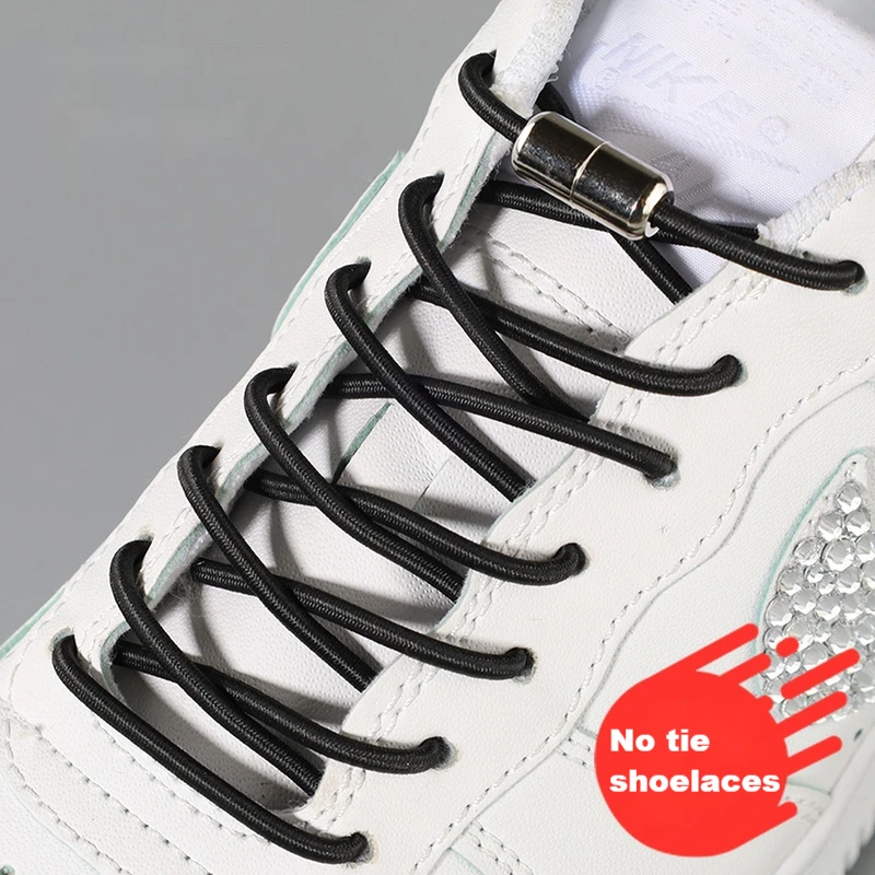 Top Trends: No Tie Shoe Laces Shoes Round Shoelaces For Sneakers Rubber Elastic Laces Without Ties Kids Adult Quick Shoe Lace Rubber Bands Shoppable Styles