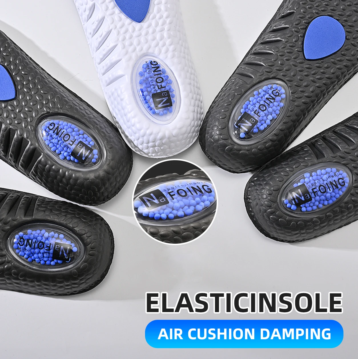 Top Trends: ZOOM Boost Sport Insoles High Elastic Shock Absorbing Arch Support Flatfoot Orthopedic Insoles For Feet Ease Pressure Shoppable Styles