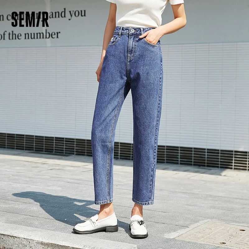 Top Trends: Semir Jeans Women Cotton All-Match Tapered Pants Slim 2023 Autumn New Trousers Pants For Woman Hong Kong Style Carrot Pants Shoppable Styles