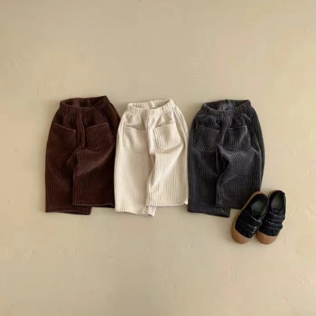 Top Trends: Baby Corduroy Trousers Autumn Winter Thicken Casual Pants Infant Toddler Solid Loose Pants Boy Girls Fashion Harem Pants Shoppable Styles