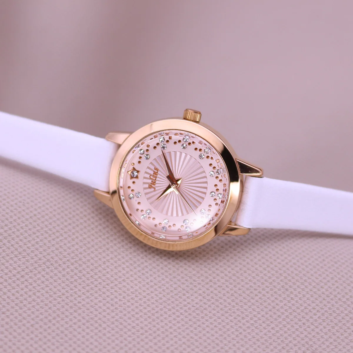 Top Trends: Small Rhinestones Julius Lady Women&#039;s Watch Japan Quartz Elegant Fashion Hours Bracelet Leather Girl&#039;s Gift No Box Shoppable Styles