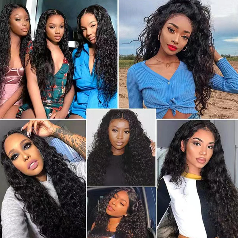 Top Trends: Deep Wave Lace Front Wig Kinky Curly Synthetic Wigs 13x4X1 Cosplay Party High Temperature Synthetic Wig For Woman Shoppable Styles - Image 6