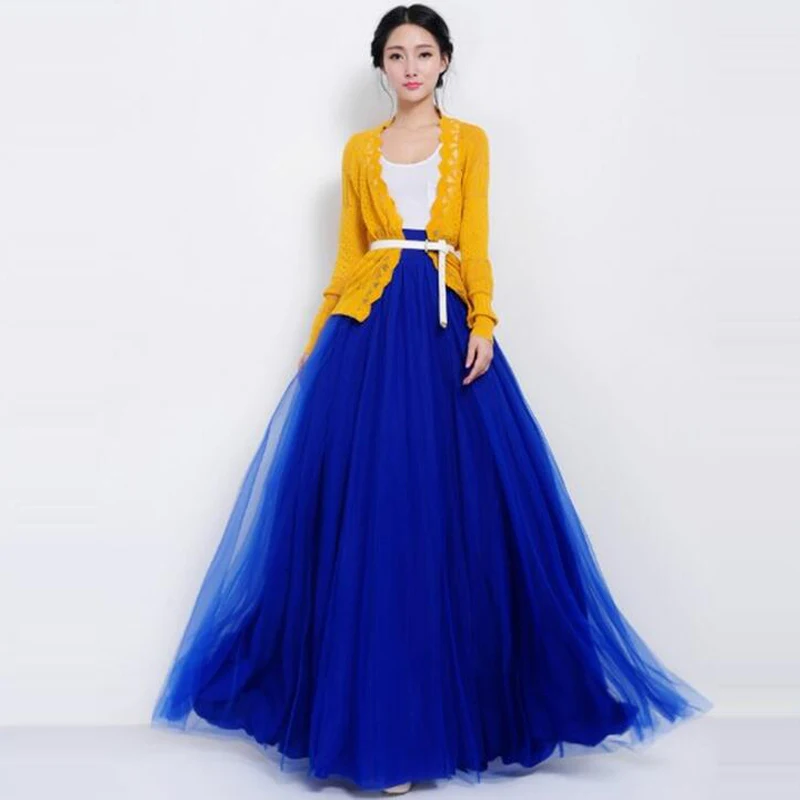 Top Trends: Maxi Long Skirt Autumn Womens Tulle Skirts Wedding Bridesmaid Tutu Skirt Ball Gown Faldas Saias Femininas Jupe Shoppable Styles