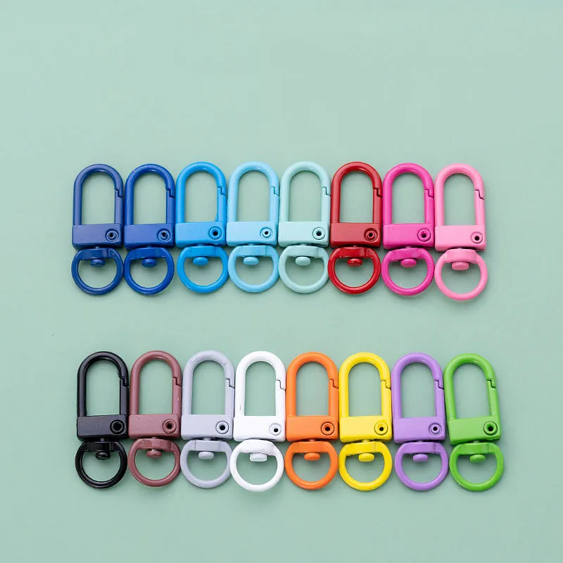 Top Trends: 10 / 20pcs Colorful Lobster Clasp Hooks Metal Plated Clasps For DIY Jewelry Making Dog Keychain Neckalce Bracelet Accessories Shoppable Styles