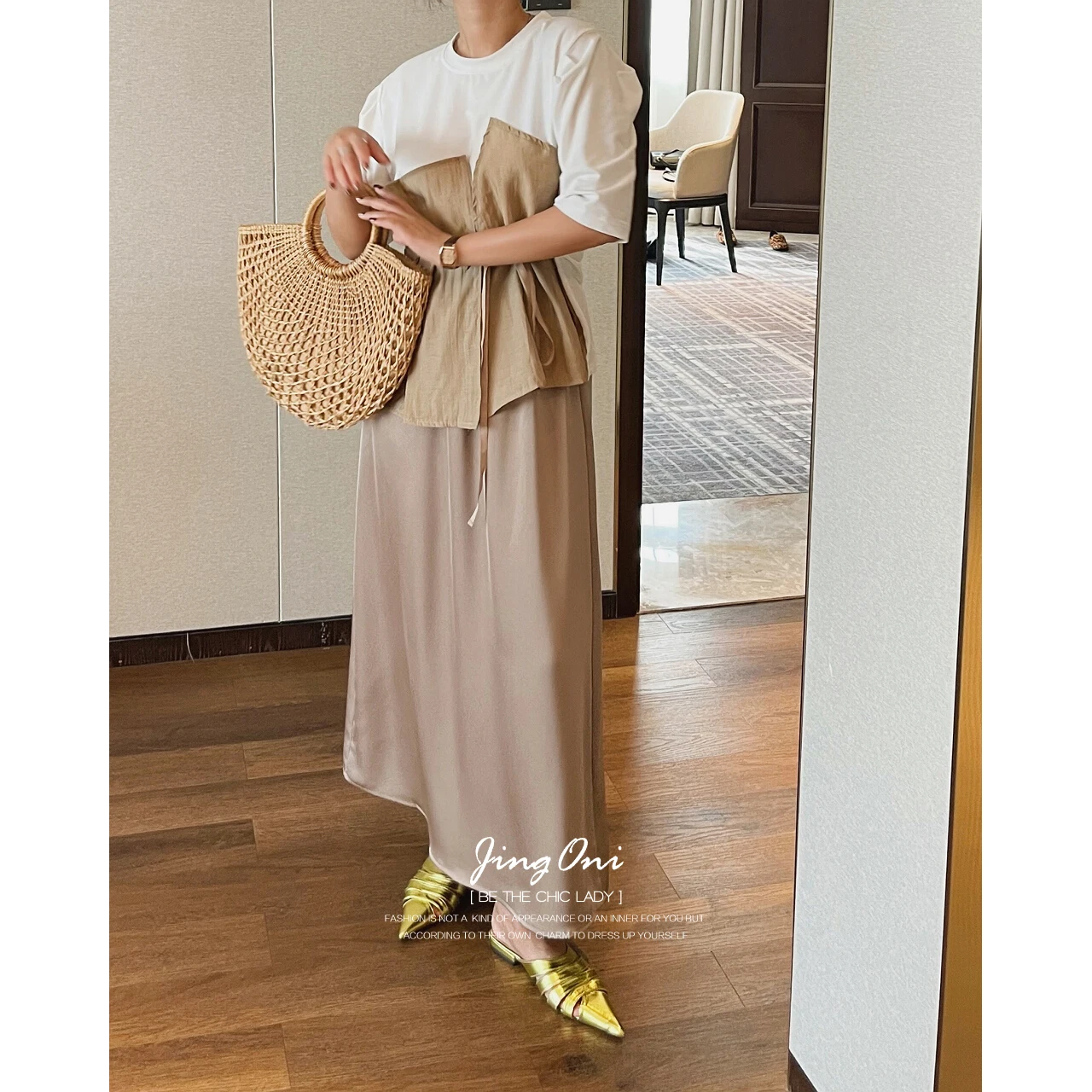 Top Trends: Long Skirt Fashion Woman 2023 Y2K Clothing Summer Vintage Korean Style Elegant Maxi Tulle High Waist Satin Luxury New Shoppable Styles - Image 5