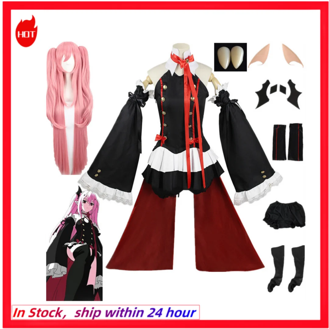 Top Trends: Seraph Of The End Krul Tepes Cosplay Costume Uniform Anime Owari No Seraph Witch Vampire Halloween Clothes For Women Shoppable Styles