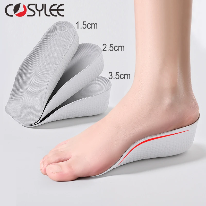 Top Trends: Arch Support Height Increase Insoles Half Pads Orthopedic Breathable Memory Foam 7 Points Lifts Shoe Pads Flat Feet Support Shoppable Styles