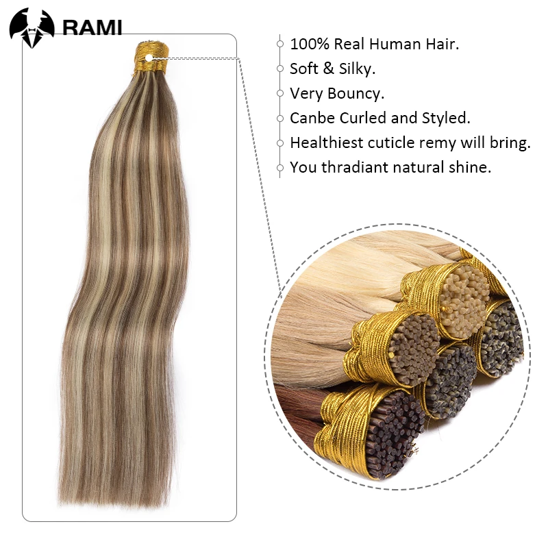 Top Trends: Human Hair Extensions 1.2cm Keratin Natural Straight Hair Extension I Tip Hair Pre Bonded Stick Tip Micro Ring Beans Women Hair Shoppable Styles - Image 3