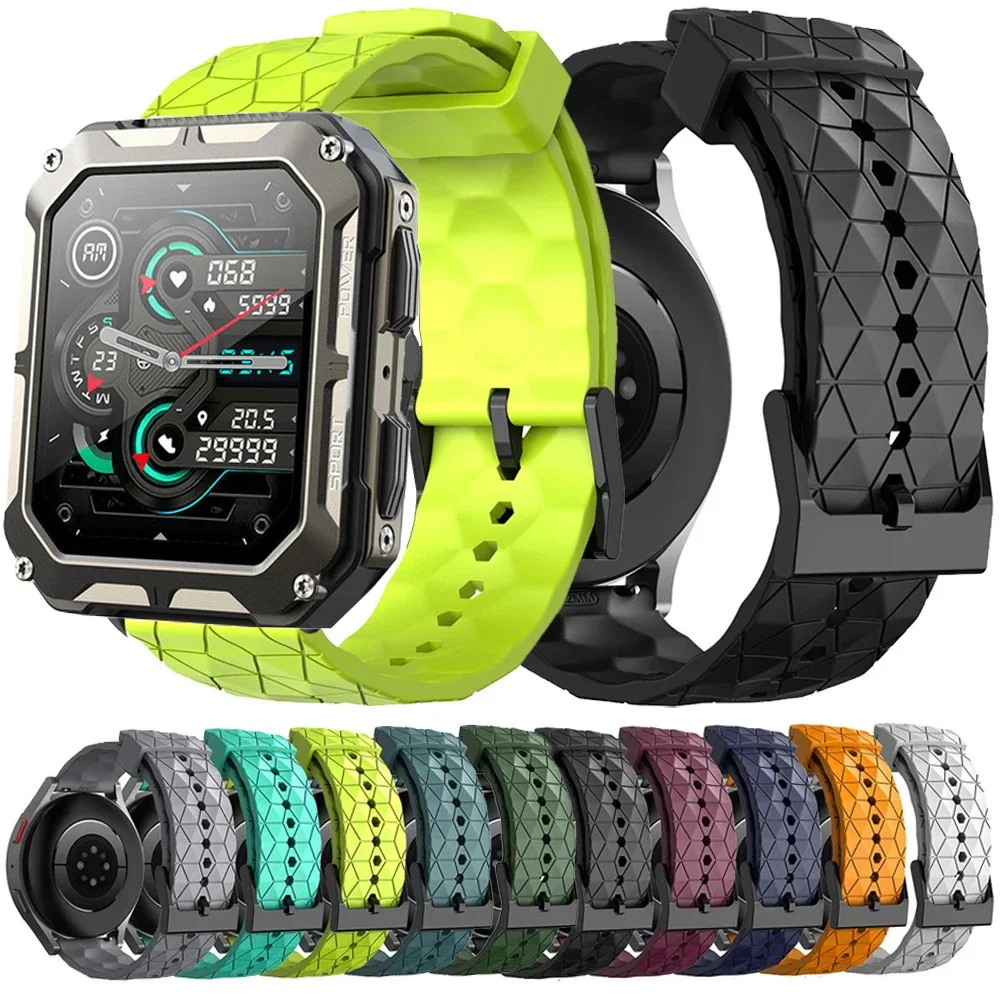 Top Trends: 20mm 22mm Band For C20 Pro Swim Strap Smart Watch Silicone Soft Breathable Sports Bracele Shoppable Styles