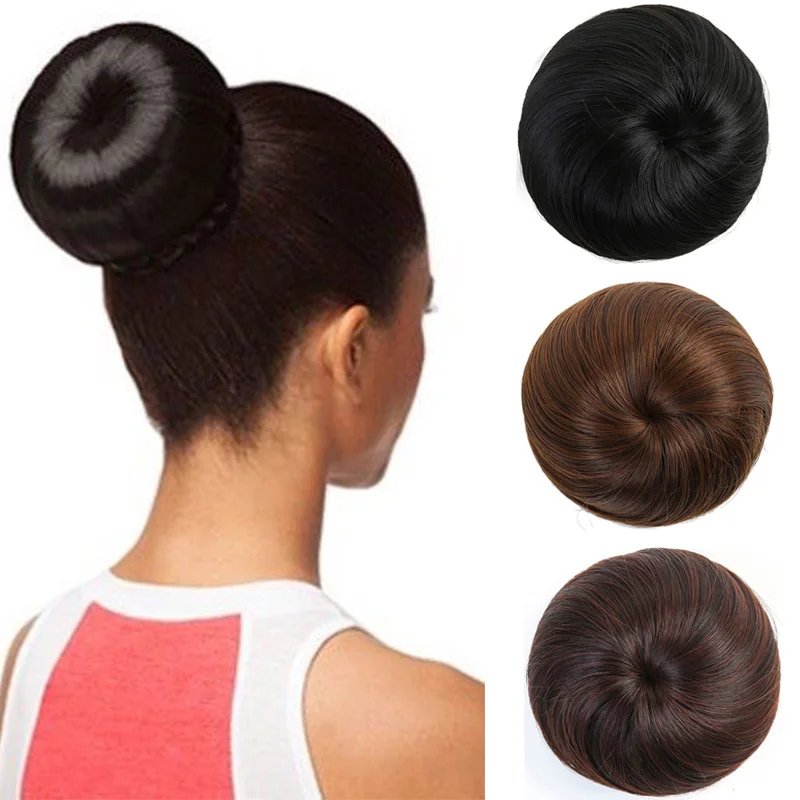 Top Trends: MANWEI Synthetic Donut Roller Elastic Blonde Bun Hair Chignon Synthetic Donut Roller Hairpieces Heat Resistant Hair Shoppable Styles