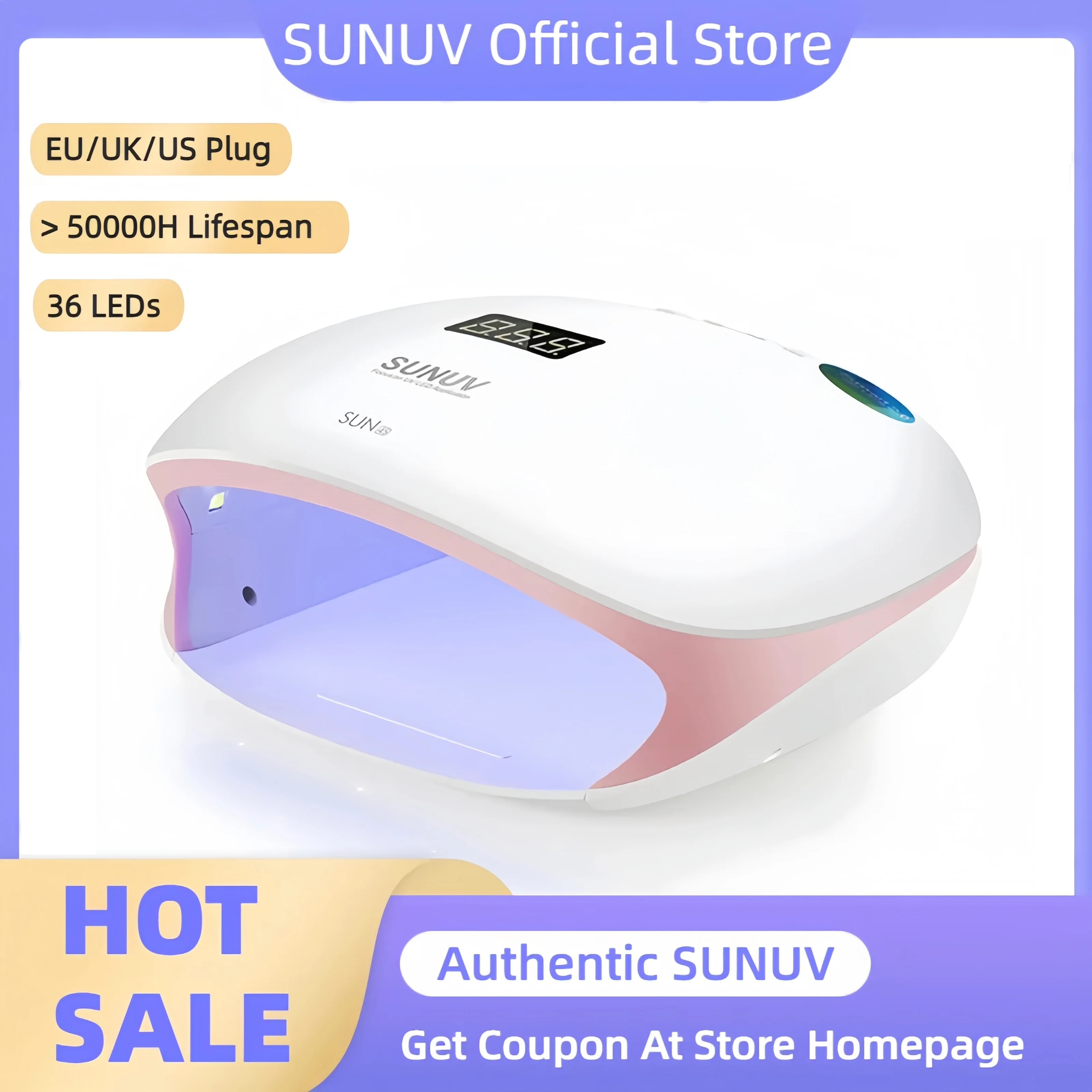 Top Trends: SUNUV SUN4S Nail Lamp 48W UV LED Nail Dryer For Curing Gels Polish With Smart Sensor Manicure Nail Art Salon Equipment Brand Shoppable Styles