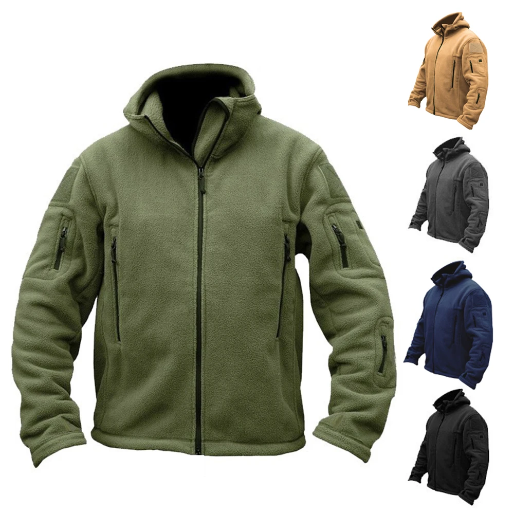 Top Trends: Tactical Recon Thin Fleece Jacket Hunting Winter Outdoor Hiking Army Hoodie Thermal Coat Security Police Combat Hoody Full Zip Shoppable Styles - Image 5