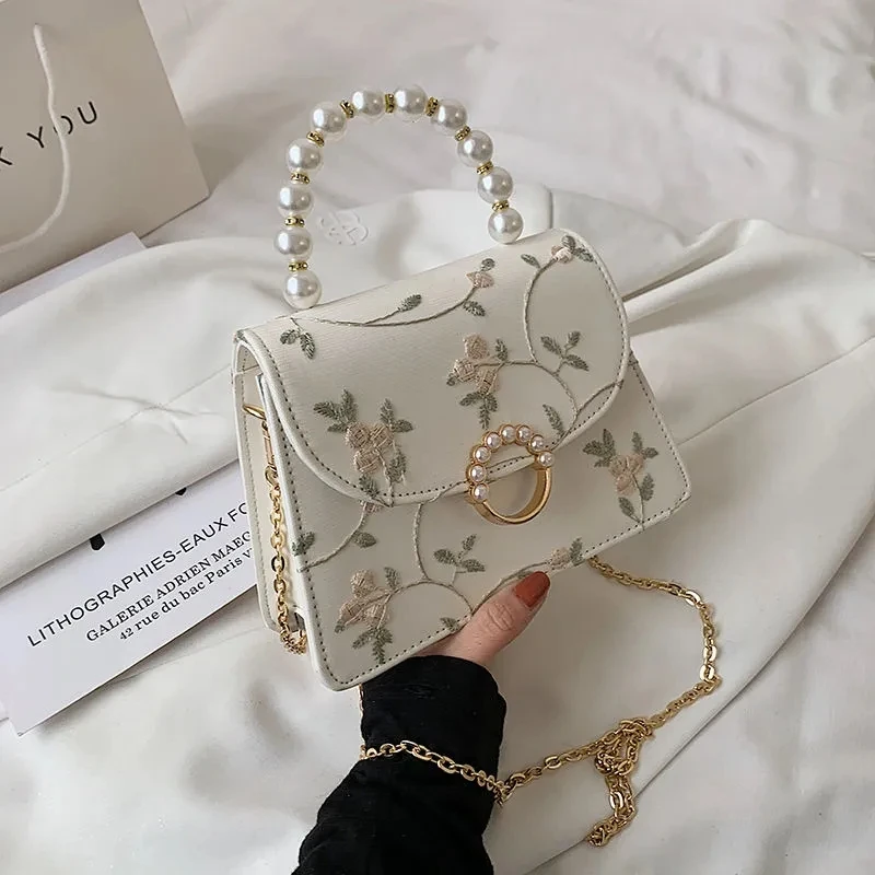 Top Trends: NEWEST Shell Beads Bags Fashion Sweet Bag Women's Handbags Lace Wedding Chic Lady Chain Women Shoulder Crossbody Bag Shoppable Styles