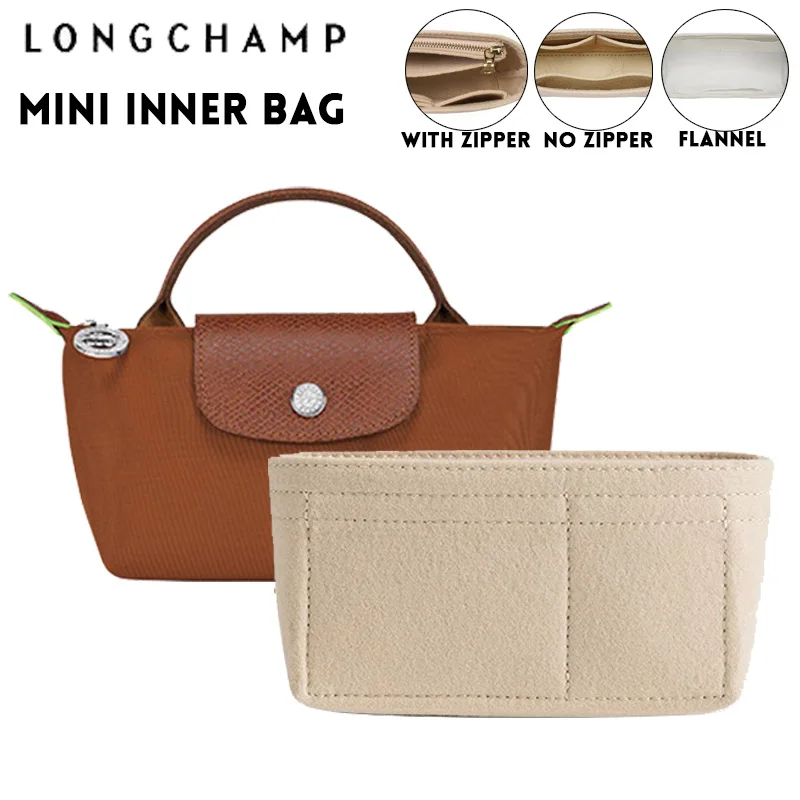 Top Trends: 3 Style Bag Organizer For Longchamp Mini Bag Storage Bag The Liner Bag Felt Purse Insert Handbag Liner Bag Shoppable Styles