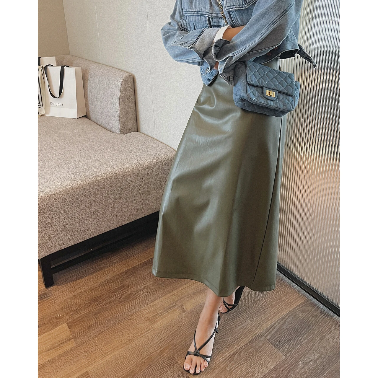 Top Trends: 2022 Woman Maxi Midi Long Faux Pu Leather Skirts Y2k Clothes Sets New Oem Korean Fashion Harajuku Gothic Elegant Vintage Winter Shoppable Styles