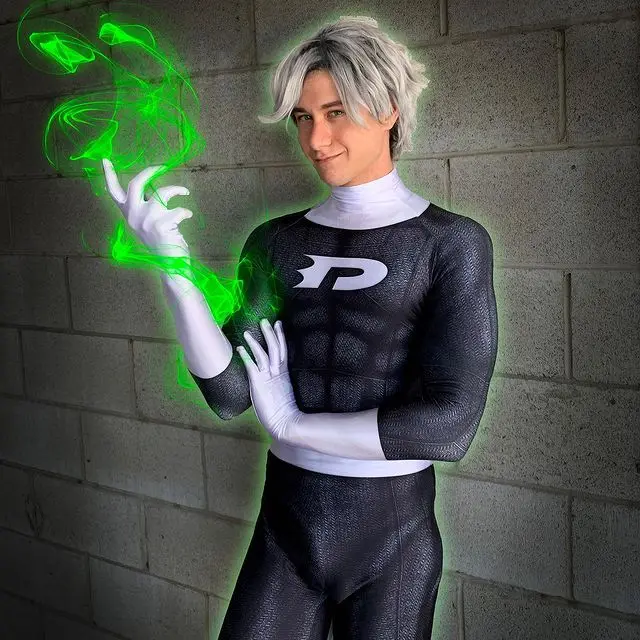 Top Trends: Adults Kids Danny Phantom Cosplay Costumes 3D Printed Superhero Daniel Danny Fenton Zentai Suit Halloween Bodysuit Shoppable Styles