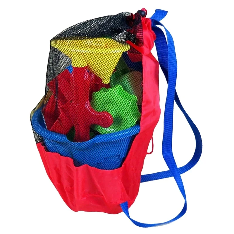 Top Trends: Portable Beach Bag Foldable Mesh Swimming Bag For Children Beach Toys Basket Storage Bag Kids Outdoor Children Swimming Dry Sack Shoppable Styles