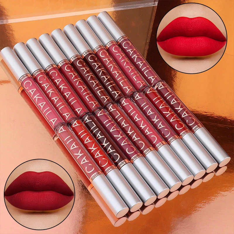 Top Trends: Sexy Long Lasting Velvet Matte Lip Gloss Liquid Lipstick Lip Makeup Women Beauty Red Nonstick Cup Waterproof Lip Gloss Shoppable Styles - Image 4