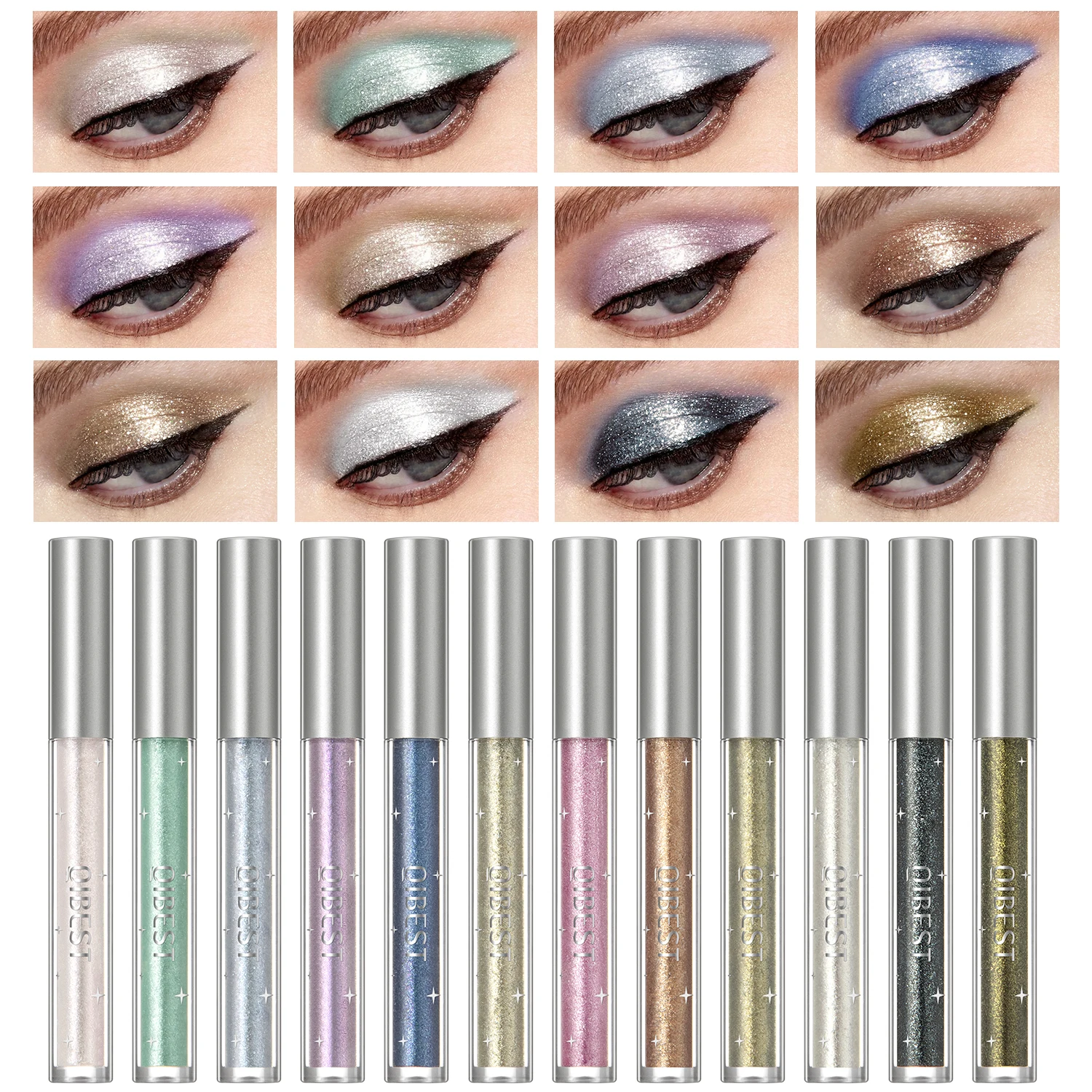 Top Trends: QIBEST Liquid Eyeshadow Pearlescent Glitter Long Lasting Liquid Eyeliner Lying Silkworm High-gloss Easy Wear Shimmer Eye Makeup Shoppable Styles