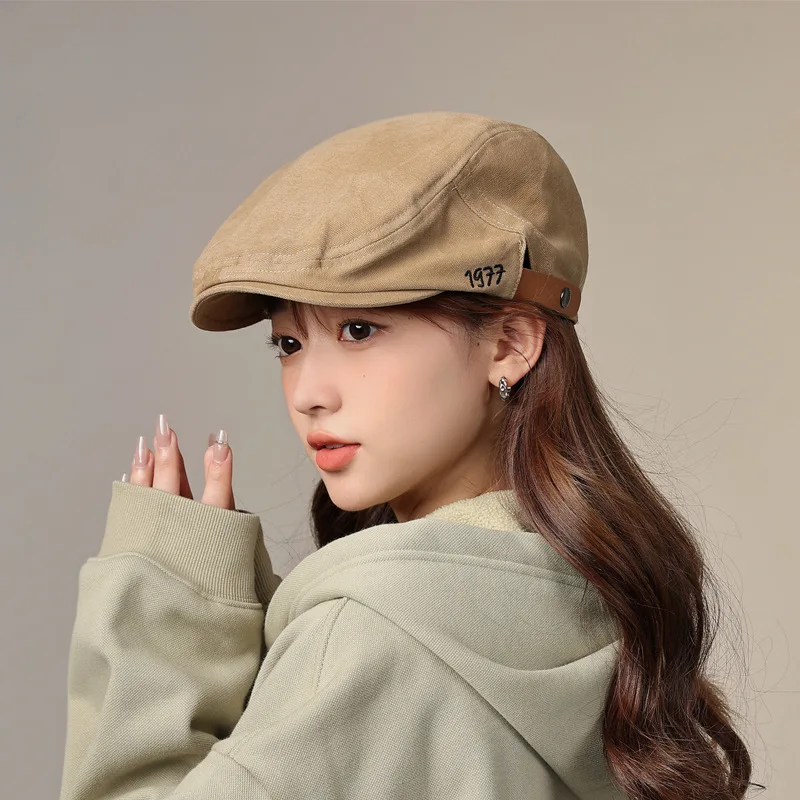 Top Trends: Unisex Spring Autumn Winter Newsboy Caps Men And Women Warm Octagonal Hat For Male Detective Hats Retro Flat Caps Shoppable Styles - Image 2