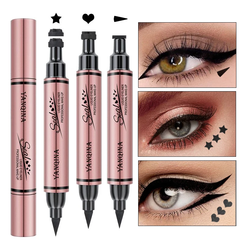 Top Trends: Eyeliner Stamp Seal Pen Long Lasting Waterproof Eye Liner Liquid Black Pencil Make-up For Women Cosmetics Tool Shoppable Styles