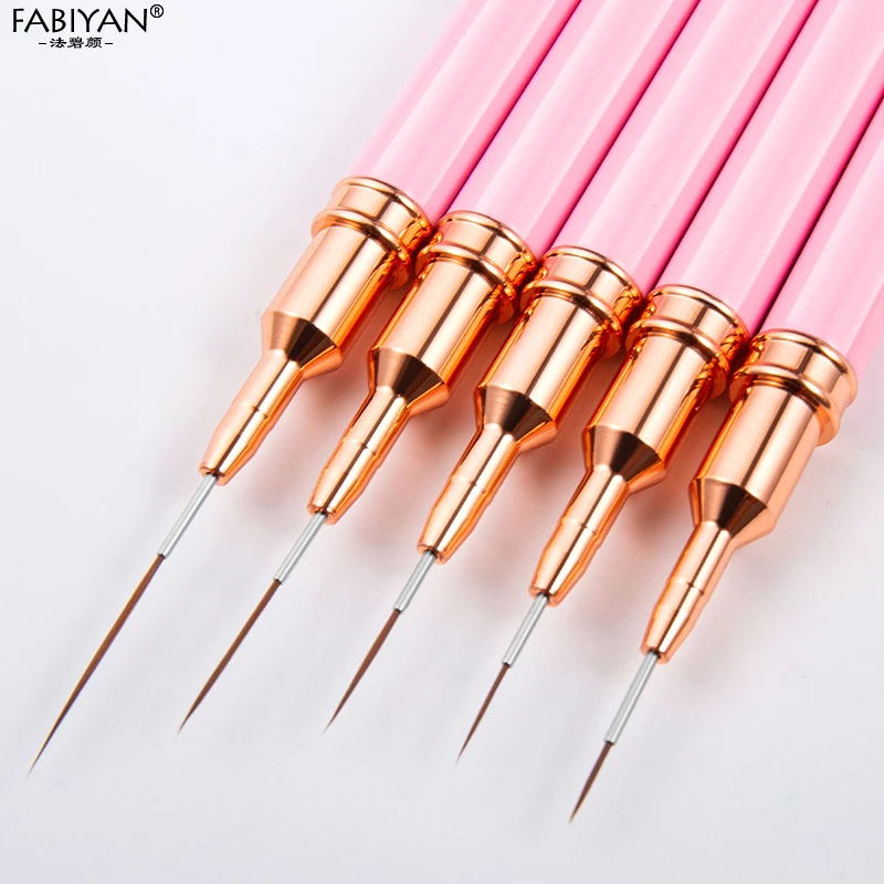 Top Trends: 7 / 9 / 11 / 15 / 20mm Nail Art Liner Brush DIY Drawing Lines Stripe Flower Painting Pen Pink Shoppable Styles